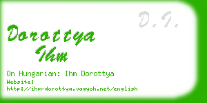 dorottya ihm business card